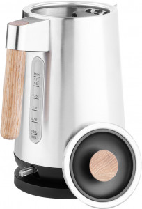 Fierbator electric ECG RK 1767 Strix Timber, 1.7 litri, 2200 W, otel inoxidabil si elemente din lemn - Img 5