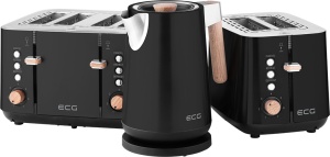 Fierbator electric ECG RK 1768 Strix Timber Black, 1.7 litri, 2200 W, pereti dubli, otel inoxidabil si elemente din lemn - Img 11