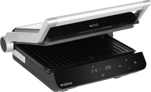 Grill electric ECG FORZA 5200 Fuego, 2000W, 80-230 °C, 2 termostate, cronometru, deschidere 180°, capac din otel inoxidabil - Img 1