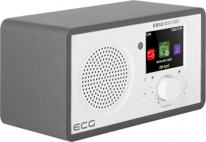Internet radio ECG B.BOLD 3200 Cubo, FM, Bluetooth, Li-Ion 3,7V/2000 mAh, 3W RSM, telecomanda, carcasa din lemn - Img 7