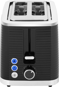 Prajitor de paine ECG ST 2750 Stripe, 930 W, 2 felii, 7 niveluri de rumenire, elemente din otel inoxidabil, negru - Img 7