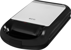 Sandwich maker grill ECG S 4310, 1200 W, 3 tipuri de placi interschimbabile 23 x 23 cm, unghi deschidere 105° - Img 1