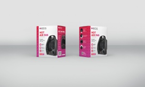 Aeroterma electrica ECG TV 3030 Heat R, 2000 W, 2 viteze, 3 moduri de functionare, termostat, negru - Img 9