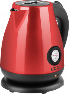Fierbator electric ECG RK 1705 Metallico Rosso, 1.7 litri, 2200 W, otel inoxidabil, indicator temperatura - Img 3