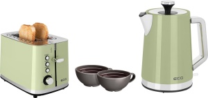 Fierbator electric ECG RK 1766 Vintage Olive, 2200 W, 1.7 litri, otel inoxidabil, verde olive - Img 11