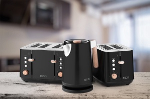 Fierbator electric ECG RK 1768 Strix Timber Black, 1.7 litri, 2200 W, pereti dubli, otel inoxidabil si elemente din lemn - Img 12