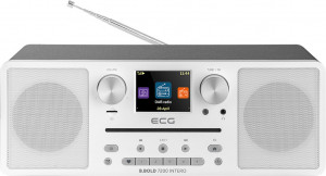 Internet radio ECG B.BOLD 7200 Intero White, FM + DAB, stereo 2 × 10 W, CD audio si MP3,Bluetooth, USB, carcasa lemn, alb - Img 5