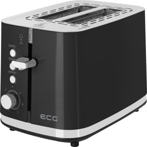 Prajitor de paine ECG ST 2766 Vintage Nero, 925 W, 2 felii, 7 niveluri de rumenire, negru - Img 2