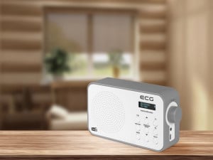 Radio portabil ECG RD 110 DAB cu tuner DAB+ si FM, alb, 1,2 W, memorie 30 de posturi - Img 4