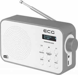 Radio portabil ECG RD 110 DAB cu tuner DAB+ si FM, alb, 1,2 W, memorie 30 de posturi - Img 8