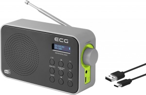 Radio portabil ECG RD 110 DAB cu tuner DAB+ si FM, negru, 1,2 W, memorie 30 de posturi - Img 10