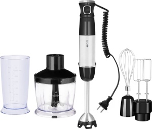 Blender vertical ECG RM 800, 800 W, lame din otel inoxidabil, recipient tocator 500 ml - Img 3