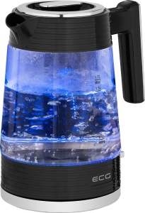 Fierbator electric ECG RK 1750 Stripe, 2200 W, 1.7 litri, sticla borosilicata, elemente din otel inoxidabil - Img 3