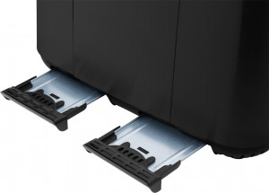 Prajitor de paine ECG ST 4768 Timber Black, 1850 W, 4 felii, 7 grade de rumenire, otel inoxidabil si elemente din lemn, negru - Img 7