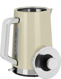 Fierbator electric ECG RK 1766 Vintage Vanilla, 2200 W, 1.7 litri, otel inoxidabil, crem - Img 6