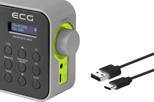 Radio portabil ECG RD 110 DAB cu tuner DAB+ si FM, negru, 1,2 W, memorie 30 de posturi - Img 12