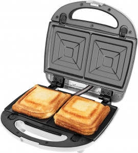 Sandwich-maker ECG S 399 3in1, alb, 700W, 3 tipuri de placi detasabile - Img 7