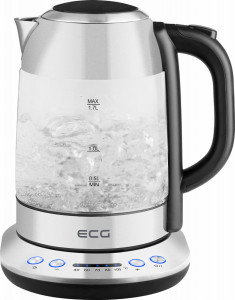 Cana electrica fierbator ECG RK 1781 glass, 1.7 L, 2200 W, 5 setari de temperatura - Img 8