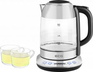 Cana electrica fierbator ECG RK 1781 glass, 1.7 L, 2200 W, 5 setari de temperatura - Img 10