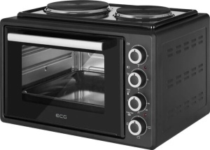Cuptor electric ECG ETH 3501B, 35 litri, 1400 W, 2 plite, iluminare interioara, 90-250°C, negru - Img 5