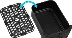 Friteuza cu aer cald AF 8020 Ai Slim Fry, 1700 W, 8 litri, 100-200°C, 6 programe automate, Program AI Smart, negru - Img 9
