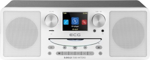 Internet radio ECG B.BOLD 7200 Intero White, FM + DAB, stereo 2 × 10 W, CD audio si MP3,Bluetooth, USB, carcasa lemn, alb - Img 10