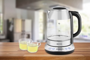 Cana electrica fierbator ECG RK 1781 glass, 1.7 L, 2200 W, 5 setari de temperatura - Img 11