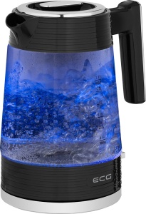 Fierbator electric ECG RK 1750 Stripe, 2200 W, 1.7 litri, sticla borosilicata, elemente din otel inoxidabil - Img 6