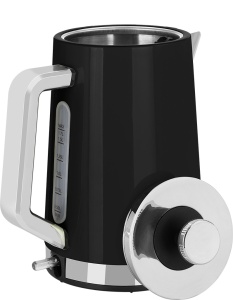 Fierbator electric ECG RK 1766 Vintage Nero, 2200 W, 1.7 litri, otel inoxidabil, negru - Img 5