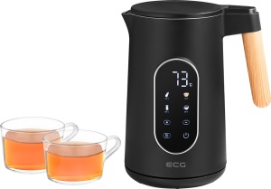 Fierbator electric ECG RK 1799 Smart Black, 1.7 litri, 2200 W, pereti dubli, panou tactil, functii presetate, negru - Img 7
