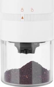 Rasnita de cafea electrica portabila ECG KM 150 Minimo, incarcare USB, 3,7 volti, 13 W, 30 g, culoare alba - Img 12