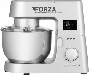 Robot de bucatarie ECG FORZA 5500 Giorno Argento, 1500 W, 6,5 litri, LCD, sistem de amestecare planetar - Img 3