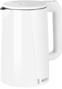 Fierbator electric ECG RK 1702 Safe to Touch White, 1.7 litri, 2200 W, interior din otel inoxidabil, pereti dubli, alb - Img 3