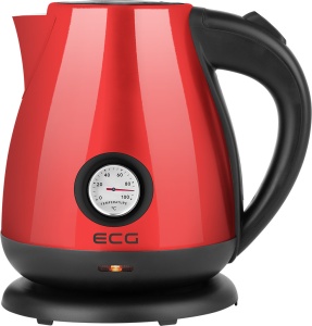 Fierbator electric ECG RK 1705 Metallico Rosso, 1.7 litri, 2200 W, otel inoxidabil, indicator temperatura - Img 9