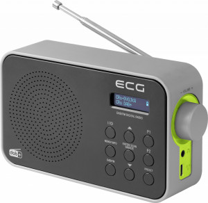 Radio portabil ECG RD 110 DAB cu tuner DAB+ si FM, negru, 1,2 W, memorie 30 de posturi - Img 8