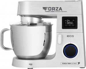 Robot de bucatarie ECG FORZA 7800 Ultimo Argento, 1800 W, 8 litri, LCD, sistem de amestecare planetar - Img 2