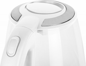 Cana electrica fierbator din sticla ECG RK 2020 alba, 2 L, 2200 W, lumina albastra de fundal - Img 5