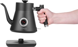 Fierbator electric ECG Forza 5000 Pour over Nero, 1200 W, 0.8 litri, otel inoxidabil, negru mat - Img 10