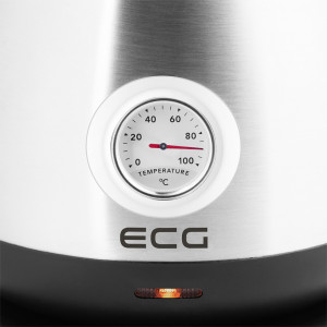 Fierbator electric ECG RK 1705 Metallico, 1.7 litri, 2200 W, otel inoxidabil, indicator temperatura - Img 8