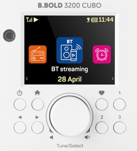 Internet radio ECG B.BOLD 3200 Cubo, FM, Bluetooth, Li-Ion 3,7V/2000 mAh, 3W RSM, telecomanda, carcasa din lemn - Img 9
