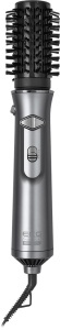 Perie rotativa cu aer cald ECG Modifica Hairbrush Moonstone, 1200 W, ionizare, 2 debite de aer, 2 nivele temperatura, gri metalic - Img 2
