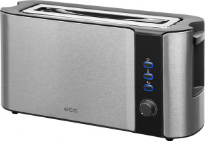 Prajitor de paine ECG ST 10630 inox , 1000 W, 2 felii, 6 niveluri rumenire - Img 5