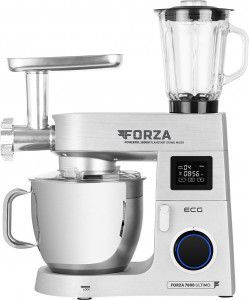 Robot de bucatarie ECG FORZA 7800 Ultimo Argento, 1800 W, 8 litri, LCD, sistem de amestecare planetar - Img 1