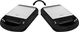 Sandwich maker grill ECG S 4310, 1200 W, 3 tipuri de placi interschimbabile 23 x 23 cm, unghi deschidere 105° - Img 8