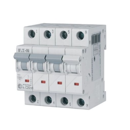 Intrerupator automat modular 3P+N 20A 4,5kA clasa C Eaton