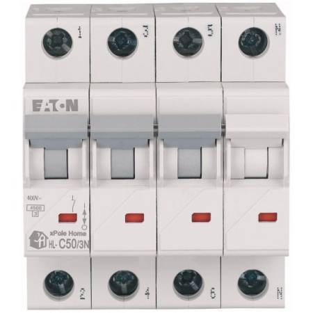Intrerupator automat modular 3P+N 50A 4,5kA clasa C Eaton