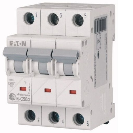 Intrerupator automat modular 3P 50A 4,5kA clasa C Eaton