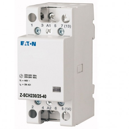Contactor pe sina 25A 4NO Z-SCH230/25-40, bobina 230V AC-1 Eaton
