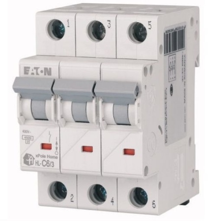 Intrerupator automat modular 3P 6A 4,5kA clasa C Eaton
