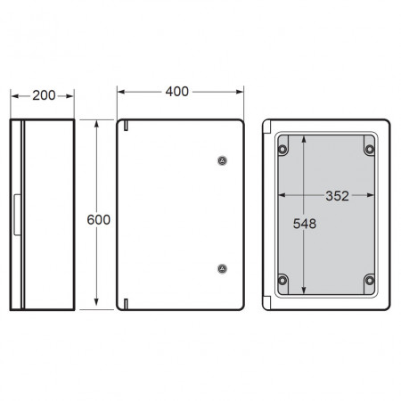 Tablou electric Magna 400x600x200mm IP65 Famatel